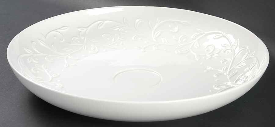 Opal Innocence Carved Chip Bowl/Plate for Chip & Dip Set by Lenox-1