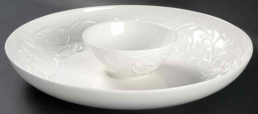 Opal Innocence Carved (2 Piece) Chip & Dip Set by Lenox-1