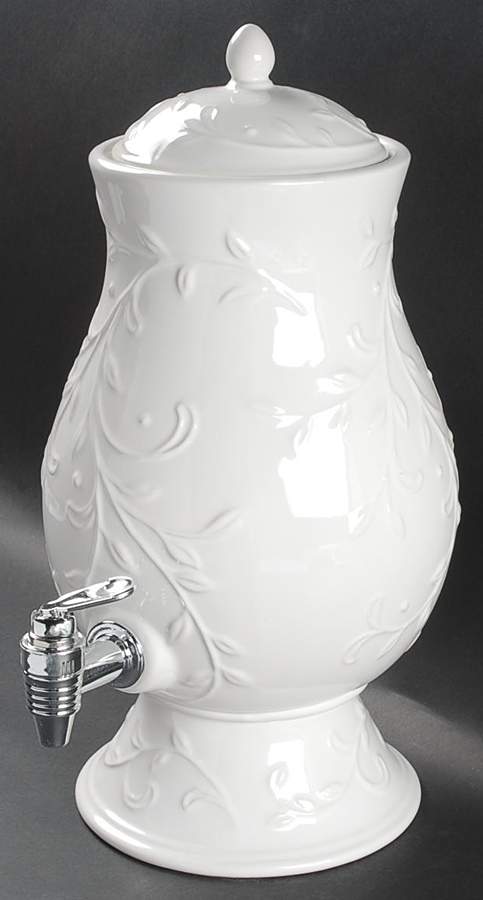 Opal Innocence Carved Beverage Dispenser & Lid by Lenox-1