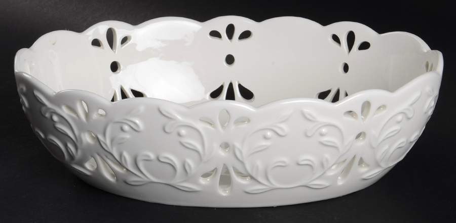 Opal Innocence Carved Bread Basket Tray by Lenox-1