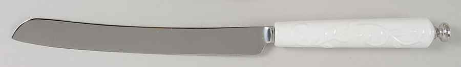 Opal Innocence Carved Wedding Cake Knife with Stainless Blade by Lenox-1