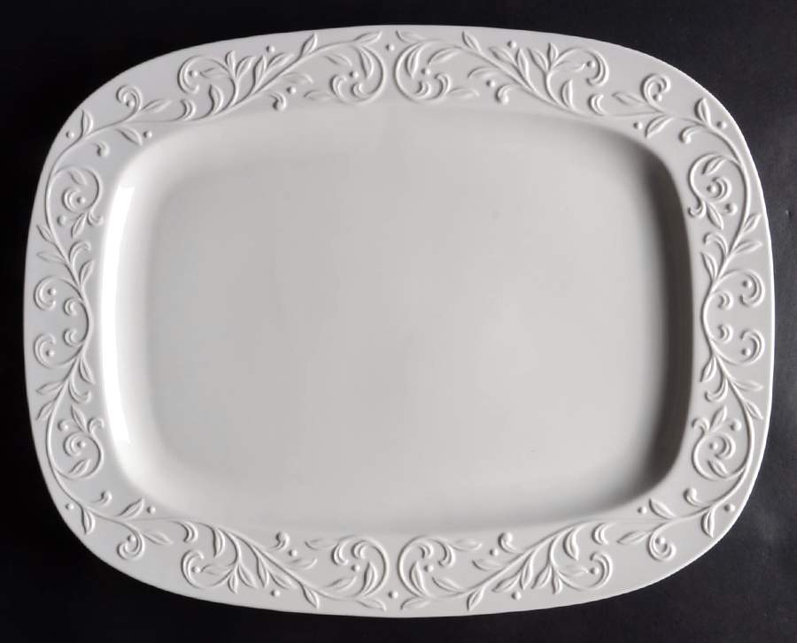 Opal Innocence Carved 18" Oval Serving Platter by Lenox-1