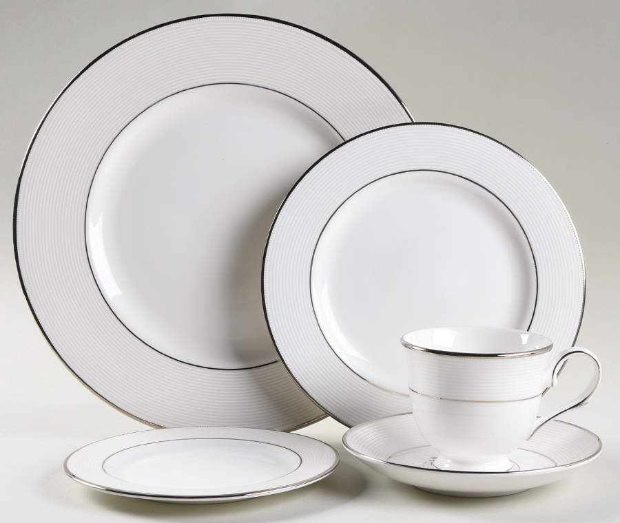 Opal Innocence Stripe 5 Piece Place Setting by Lenox-1