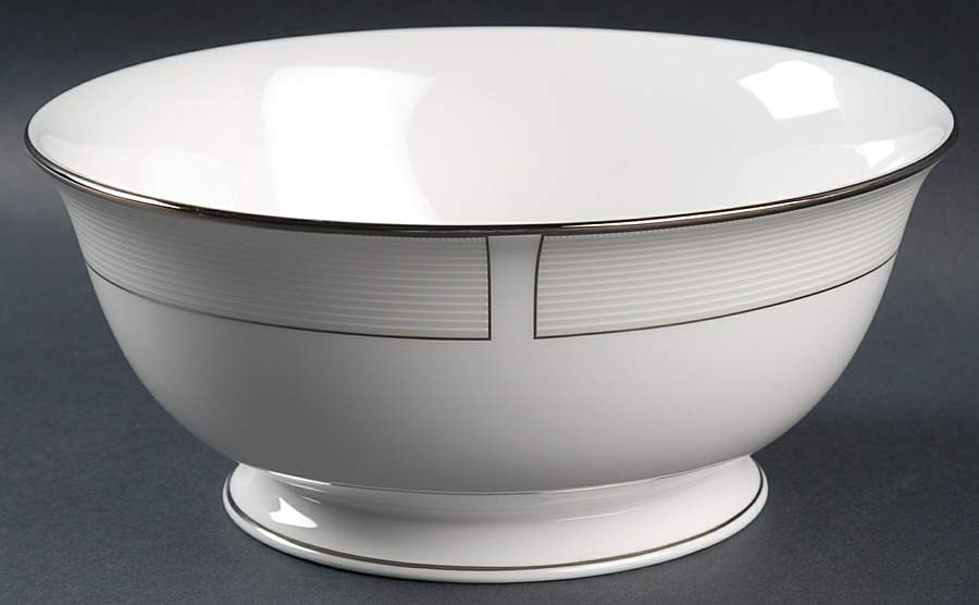 Opal Innocence Stripe 8" Round Serving Bowl by Lenox-1