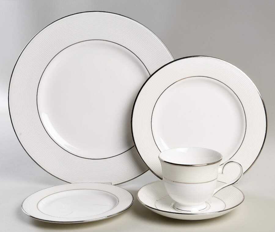 Opal Innocence Stripe 40 Piece Estate Set by Lenox-1