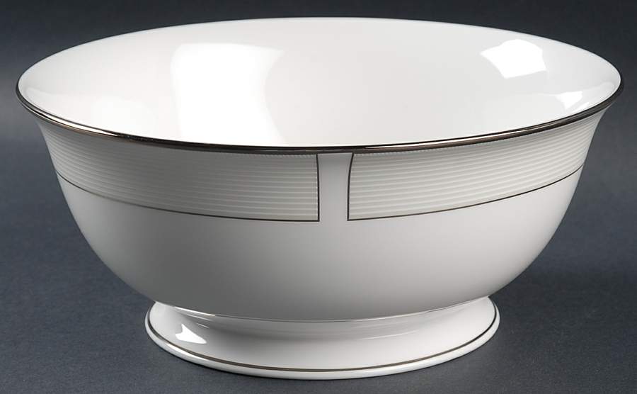 Opal Innocence Stripe 8" Round Serving Bowl by Lenox-1