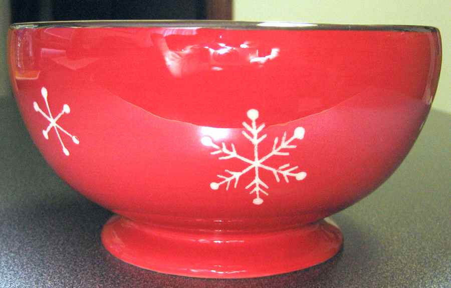Winter Wonder (Red) Soup/Cereal Bowl by Laurie Gates-1