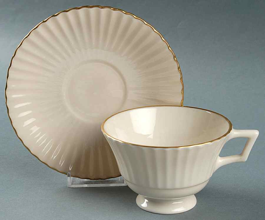 L148 Footed Cup & Saucer Set by Lenox-1
