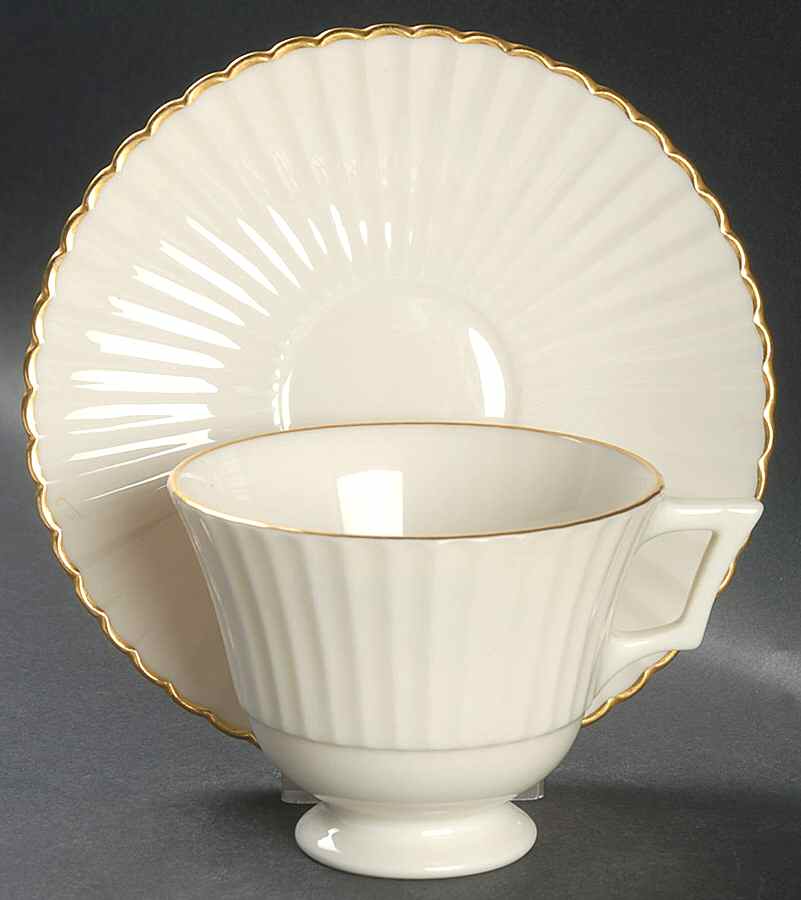L148 Oversized Cup & Saucer Set by Lenox-1