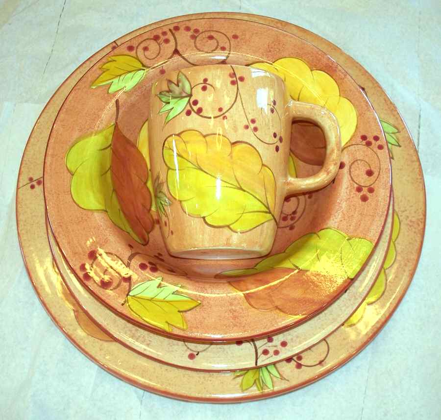 Autumn Leaves Dinner Plate by Laurie Gates-1