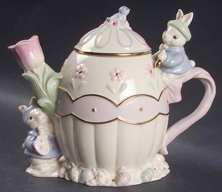 Bunny Workshop, The Teapot & Lid by Lenox-1