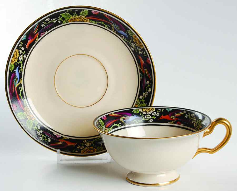M146 Footed Cup & Saucer Set by Lenox-1