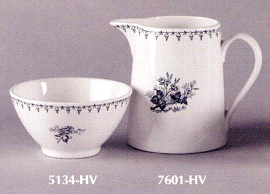 Flore Bleu Pitcher by Luneville-1