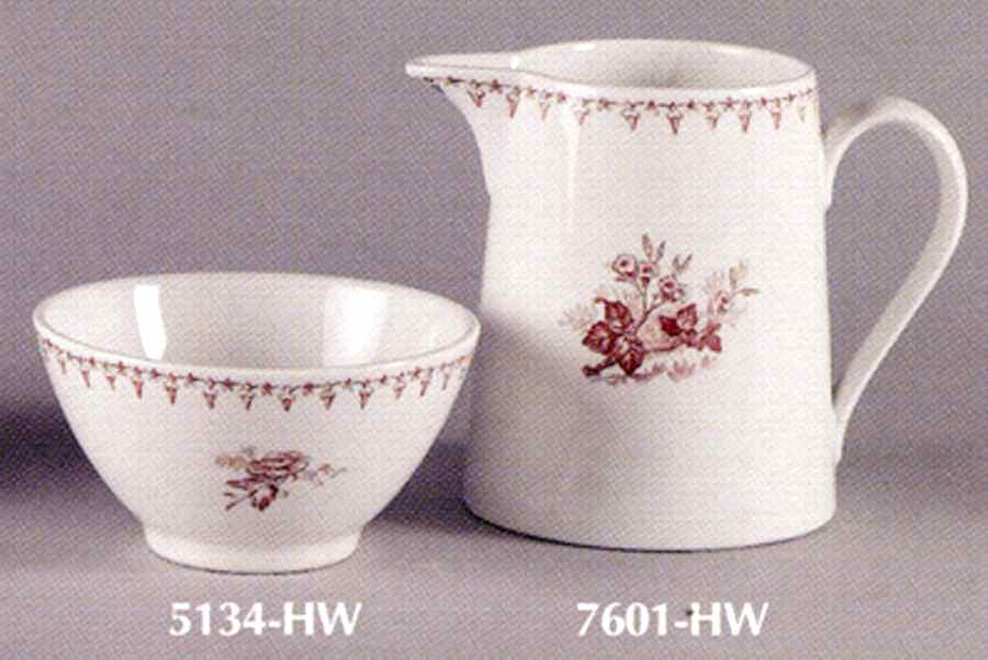 Flore Rouge Pitcher by Luneville-1