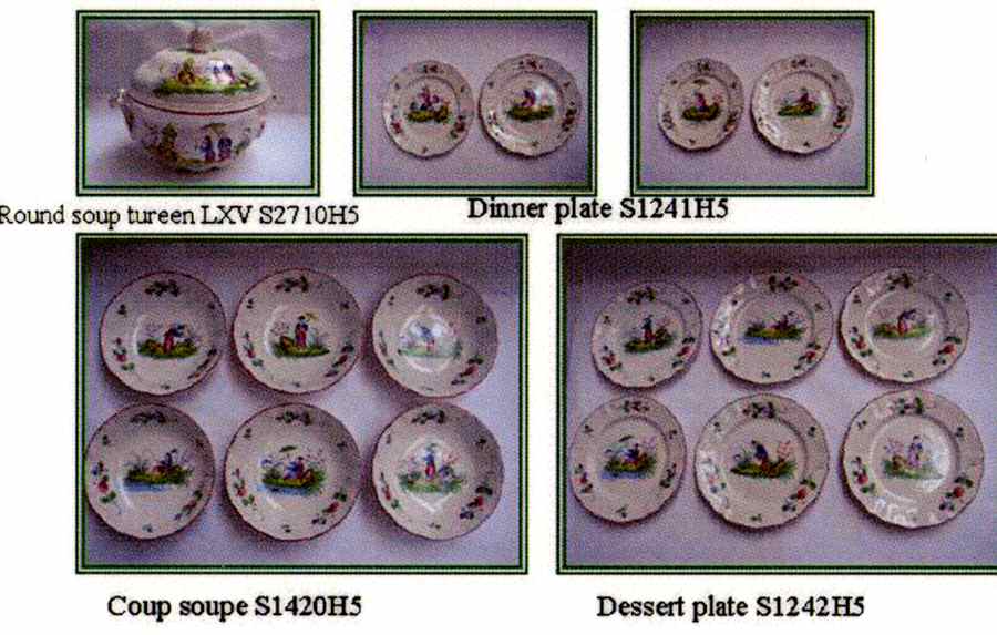 Les Chinois Dinner Plate by Luneville-1