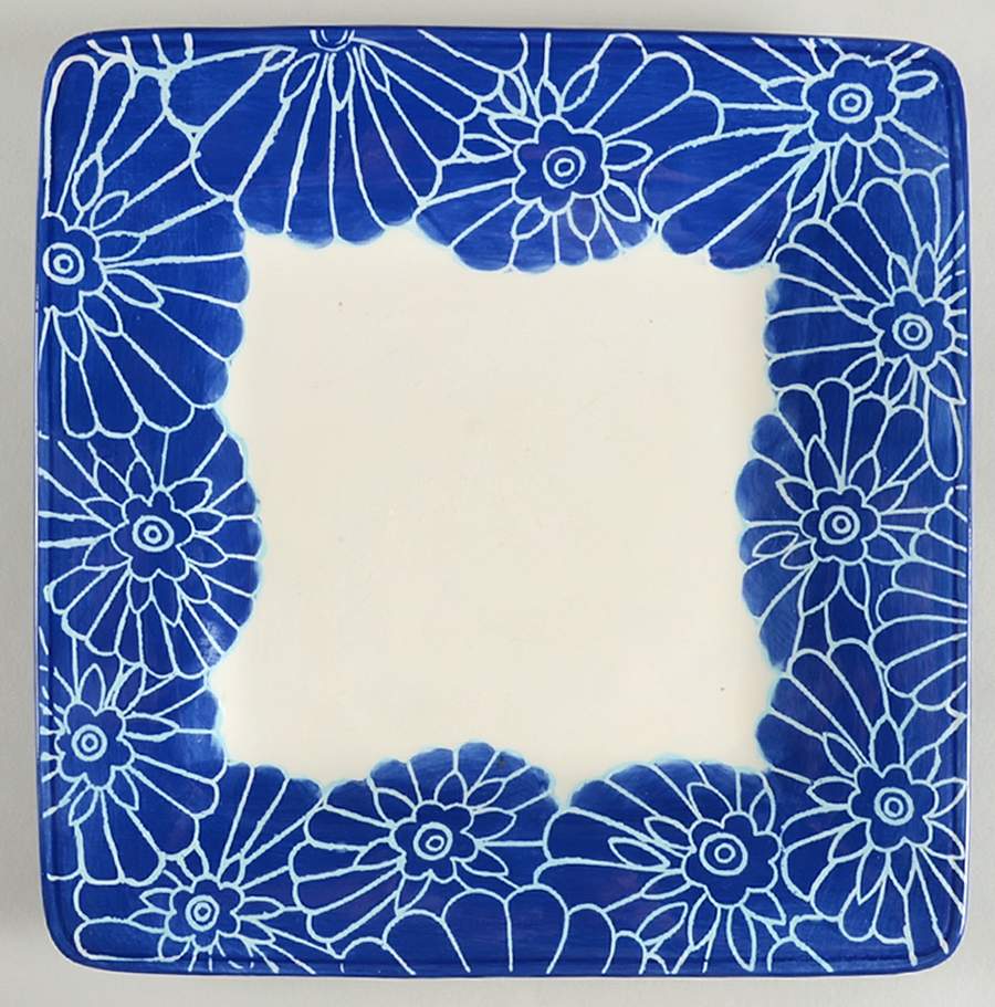 Lola Square Dinner Plate by Laurie Gates-1