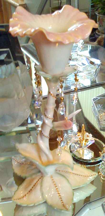 Jeweled Morning Glory 7" Candlestick by Lenox-1