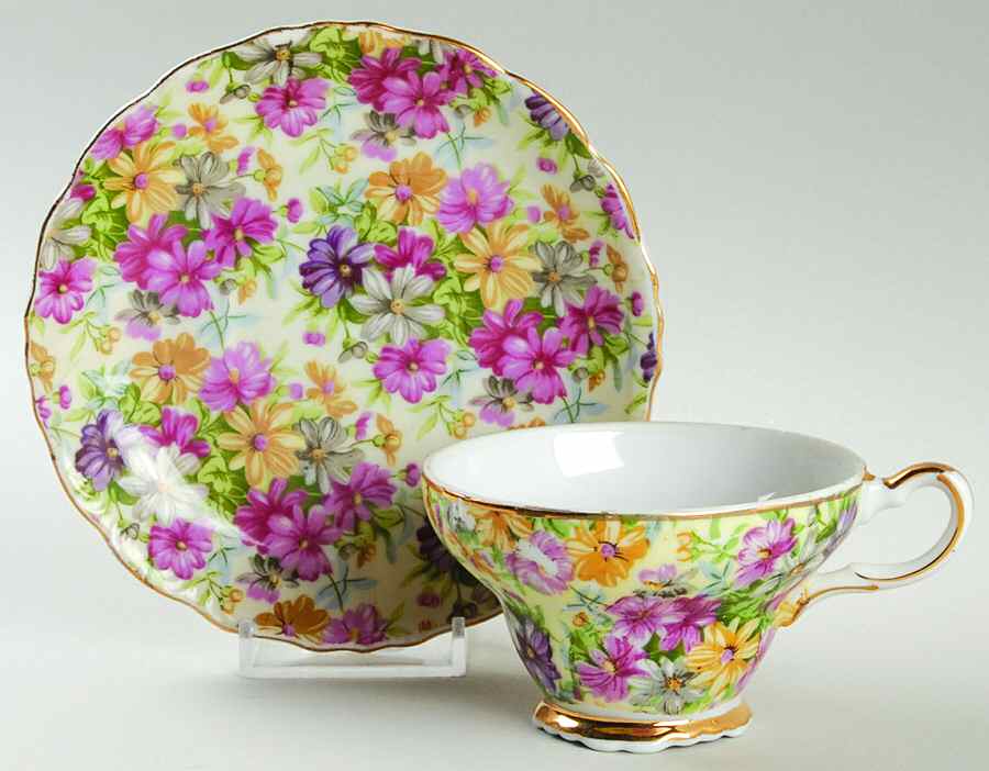 LM6 Footed Cup & Saucer Set by Lipper & Mann (L & M)-1
