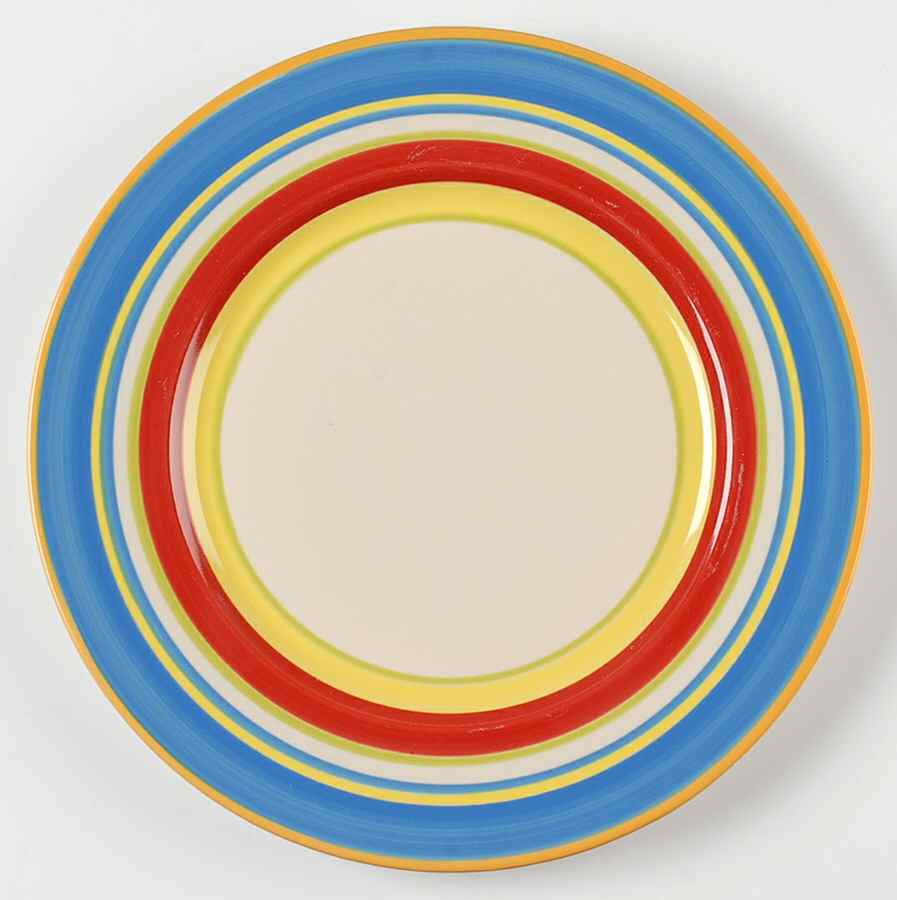 Elements Striped Dinner Plate by Lorena Garcia-1