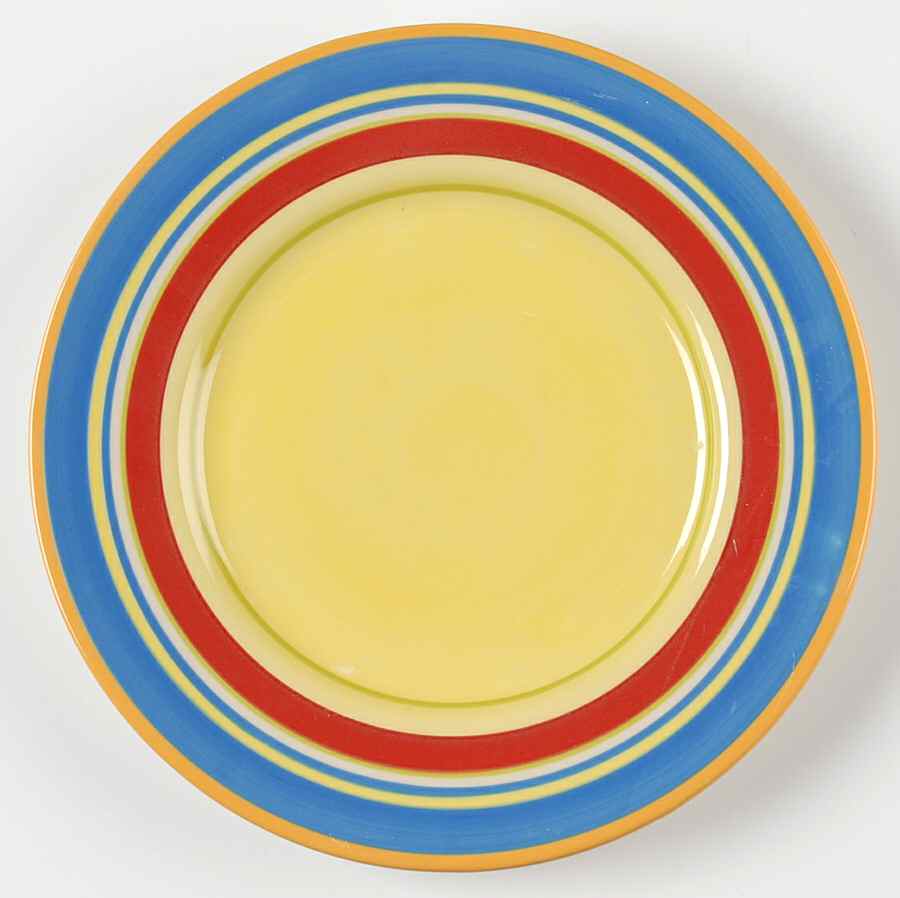 Elements Striped Salad Plate by Lorena Garcia-1