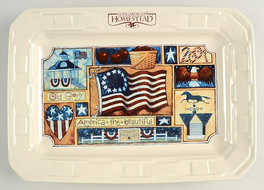 Homestead 13" Rectangular Serving Platter by Longaberger-1