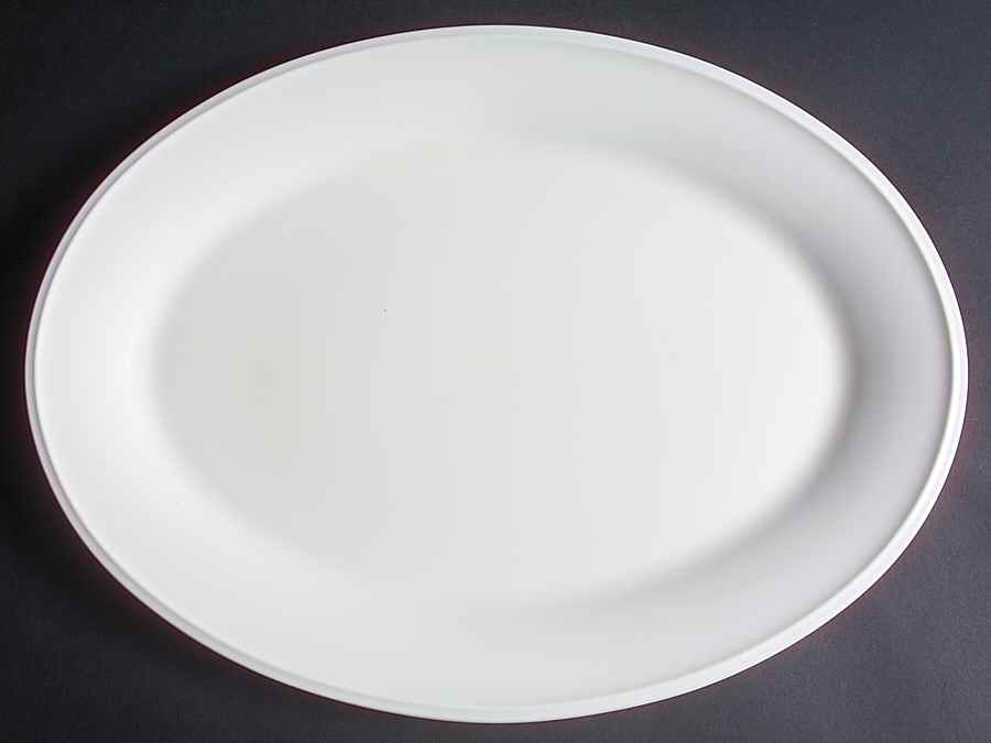 Dimension White 16" Oval Serving Platter by Lenox-1