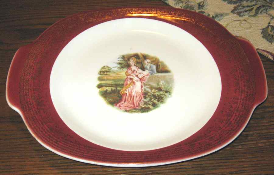 LIA143 14" Oval Serving Platter by Limoges-American-1