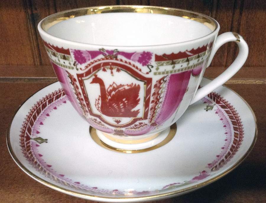 LOS18 Footed Cup & Saucer Set by Lomonosov-1