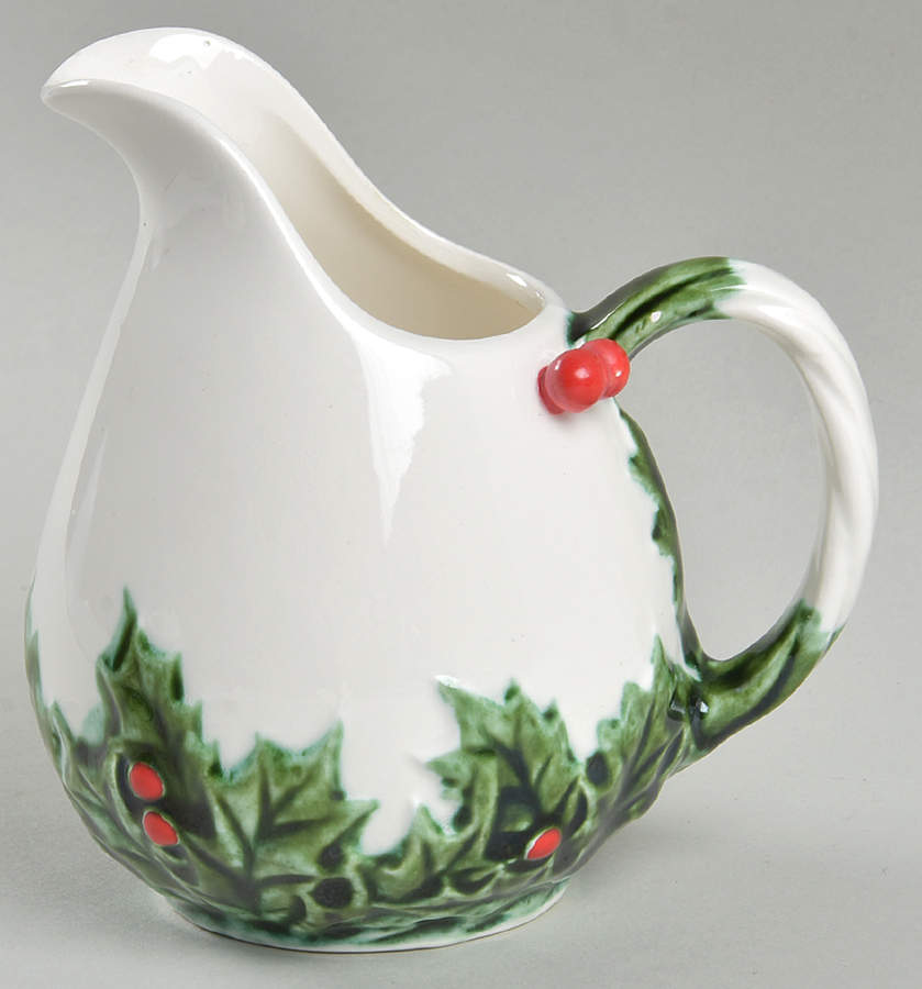 White Christmas Creamer by Lefton-1