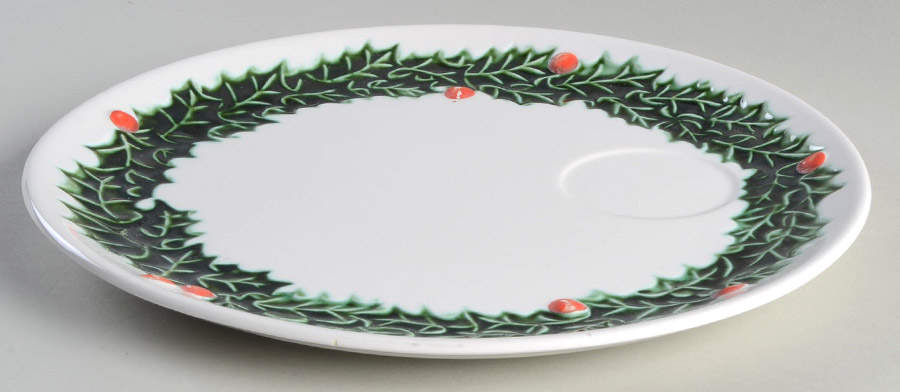 White Christmas Snack Plate by Lefton-1