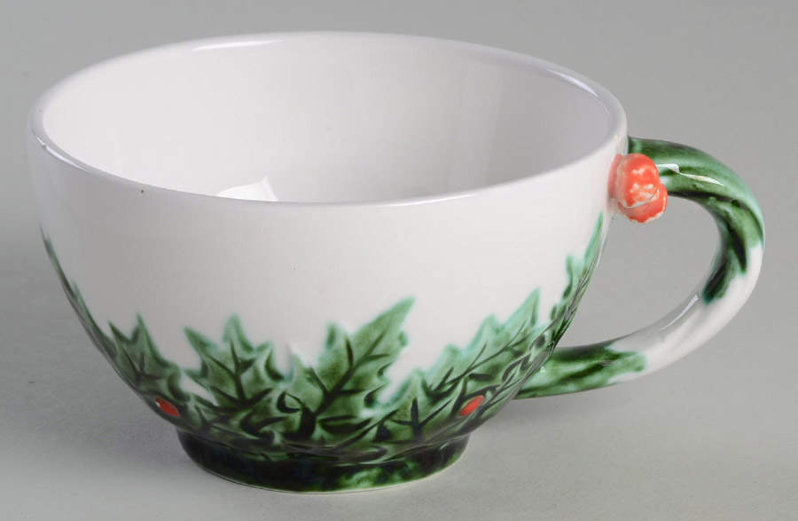 White Christmas Snack Cup by Lefton-1