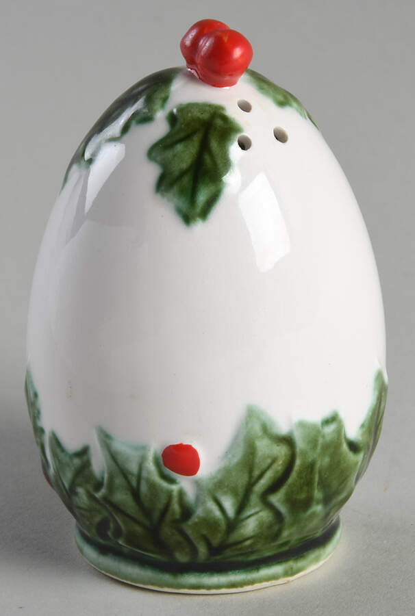 White Christmas Pepper Shaker by Lefton-1