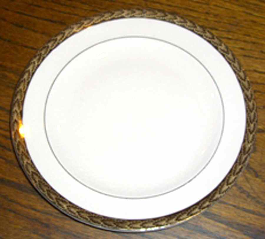 Etched Gold Dinner Plate by Limoges-American-1