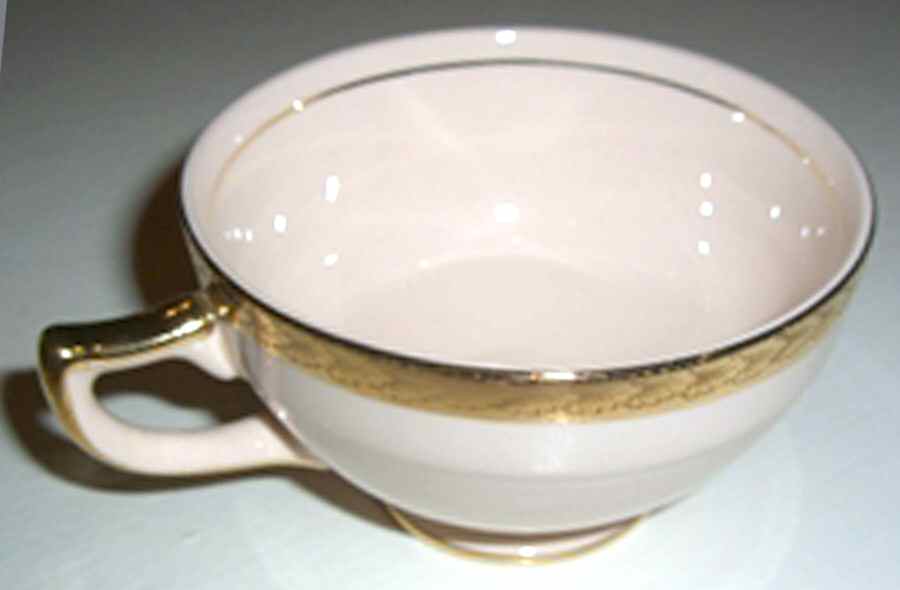 Etched Gold Footed Cup by Limoges-American-1