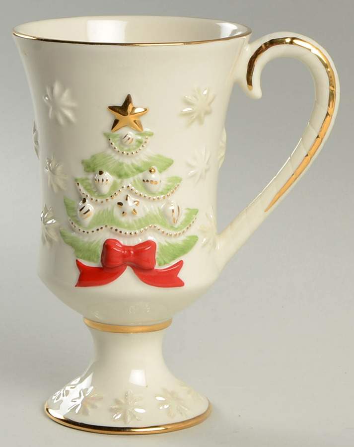 Very Merry Personalized Mug Footed Mug by Lenox-1