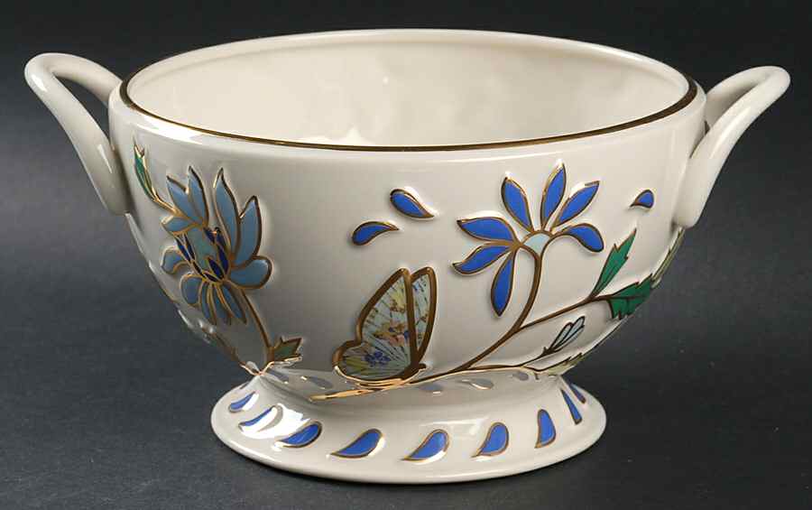 Botanical Butterfly Round Handled Bowl by Lenox-1