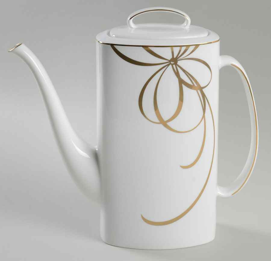 Belle Boulevard Gold Coffee Pot & Lid by Lenox-1