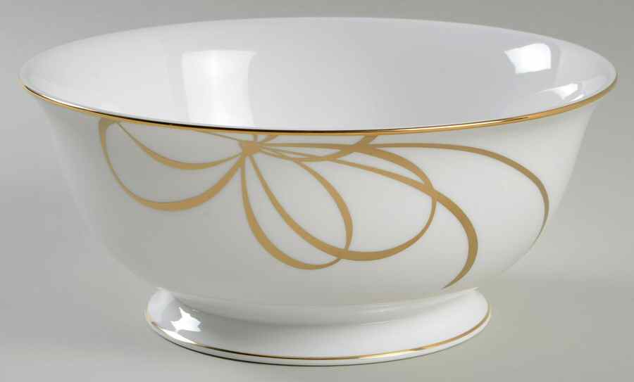Belle Boulevard Gold 8" Round Serving Bowl by Lenox-1