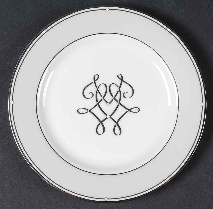 Scripted Platinum Bread & Butter Plate by Lenox-1