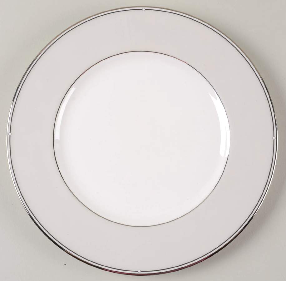 Scripted Platinum Accent Luncheon Plate by Lenox-1