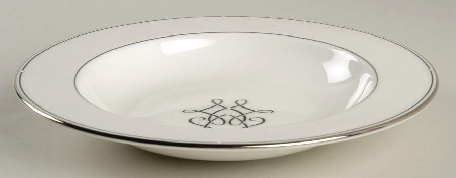 Scripted Platinum 9" Soup/Pasta Bowl by Lenox-1