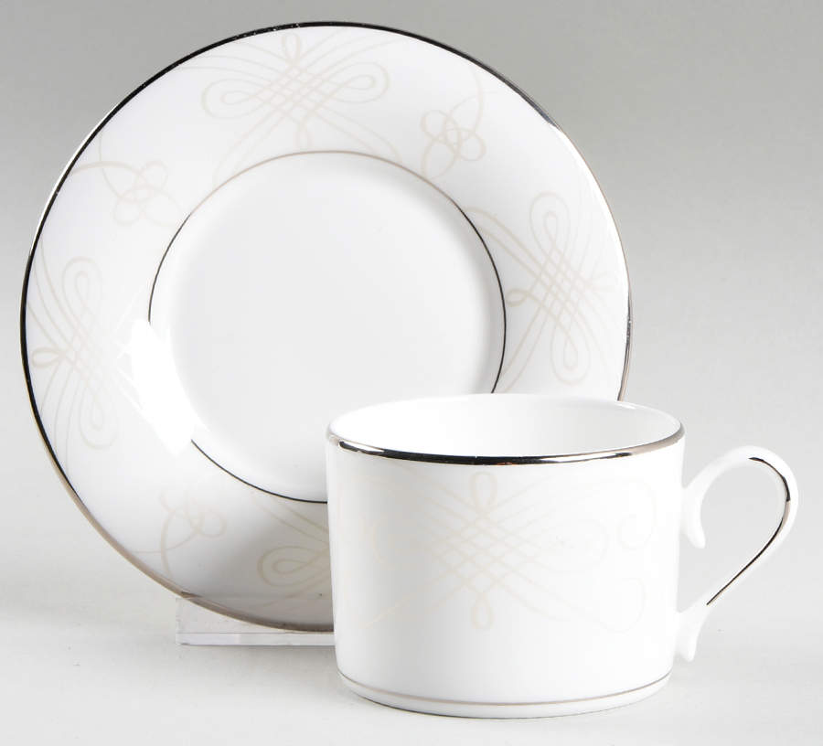 Confection Flat Cup & Saucer Set by Lenox-1