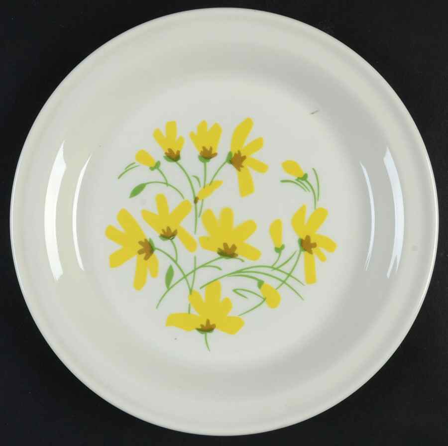 Forsythia Salad Plate by Lauffer-1