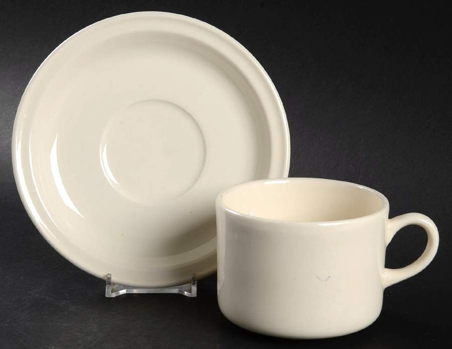 LAU4 Flat Cup & Saucer Set by Lauffer-1