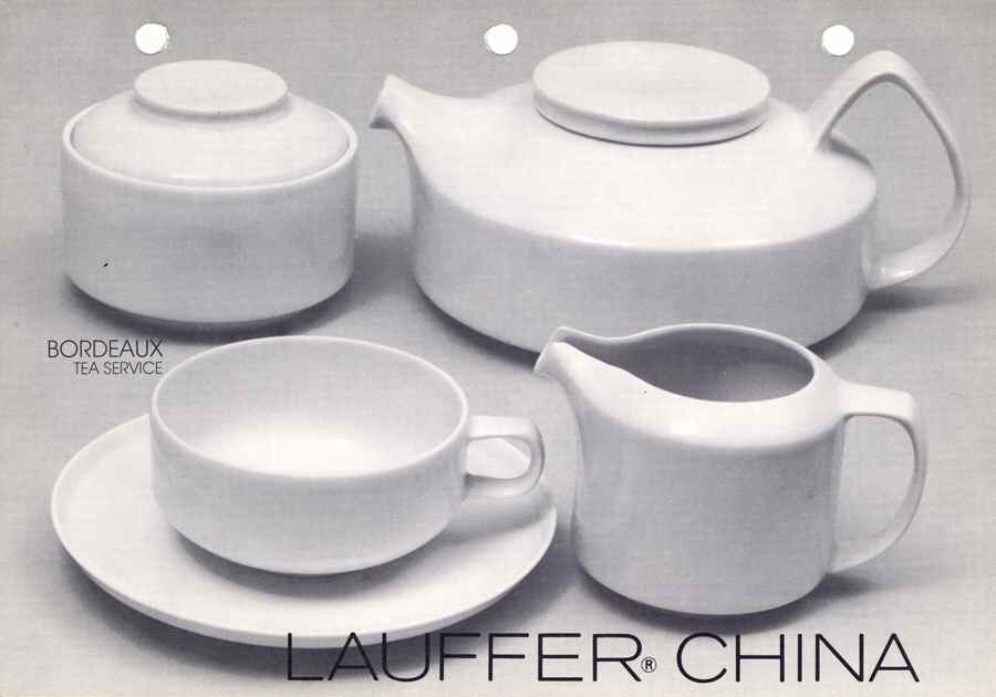 Bordeaux Flat Cup & Saucer Set by Lauffer-1