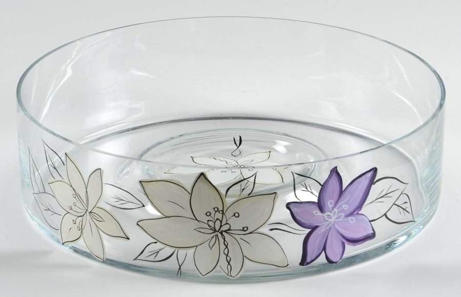 Anna Plum Glassware Chip and Dip, Plate Only by Laurie Gates-1