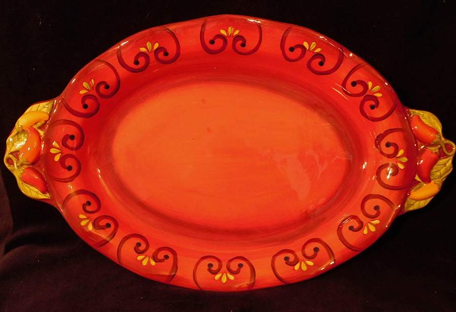 Cantina 19" Oval Serving Platter by Laurie Gates-1