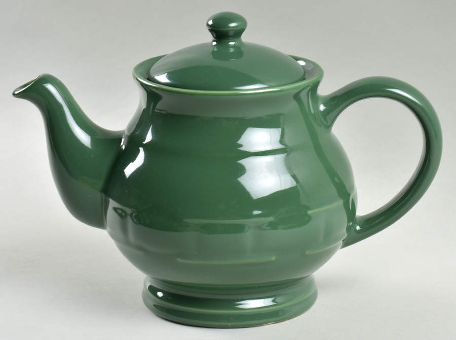 Woven Traditions Ivy Green Teapot & Lid by Longaberger-1