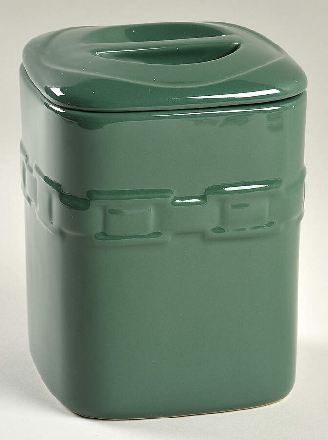 Woven Traditions Ivy Green Medium Square Canister & Lid by Longaberger-1