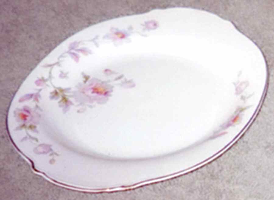 Silver Moon 13" Oval Serving Platter by Limoges-American-1